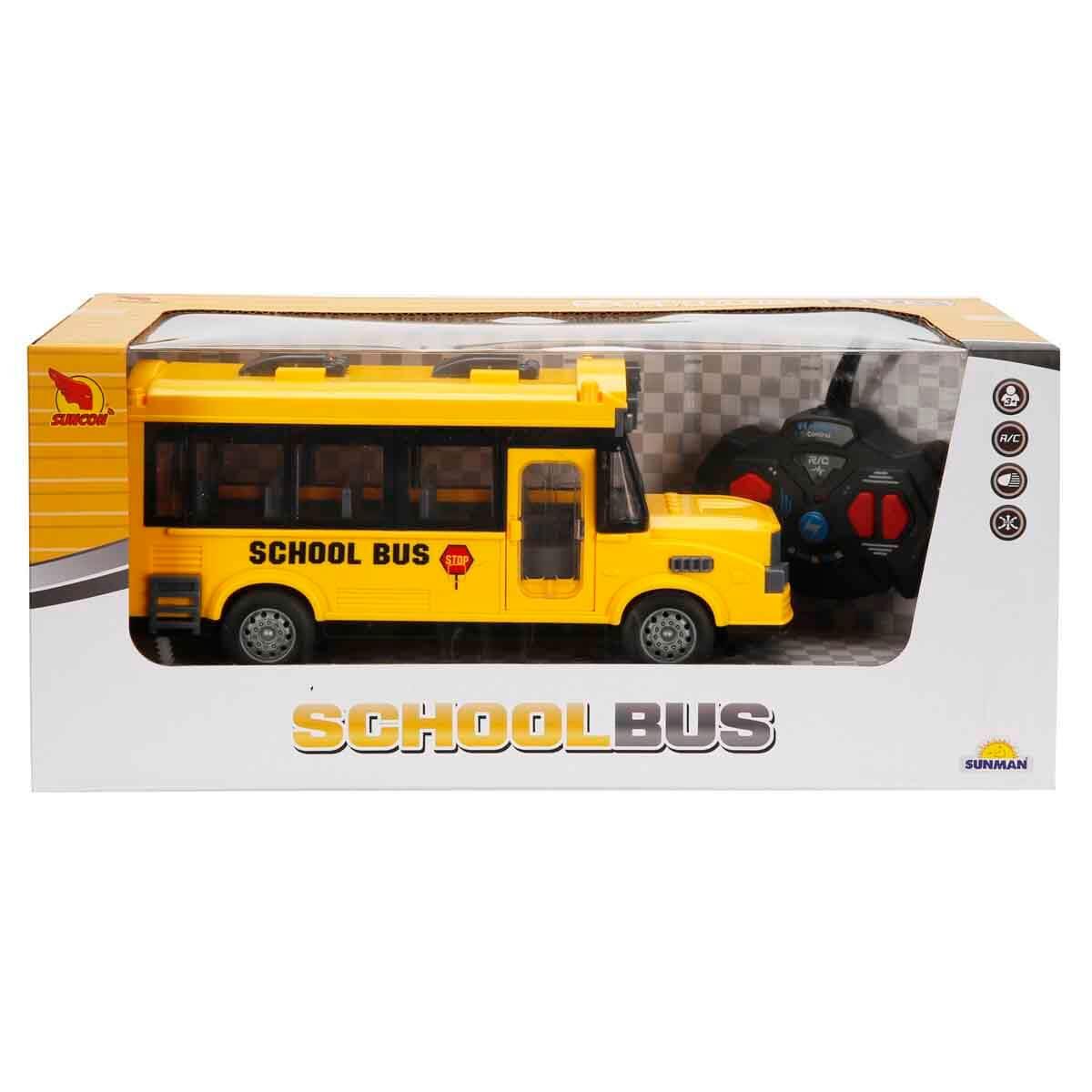 00004322 SUN-YFN-SNC-R/C OTOBUS 1/32 OKUL F/F ISIKLI 27MHZ.