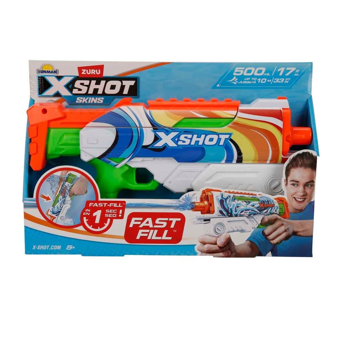00004583 SUN-ZUR-X-SHOT SU TABANCASI FAST-FILL SKINS HYPERLOAD 500ML.34CM.4A.KUTU