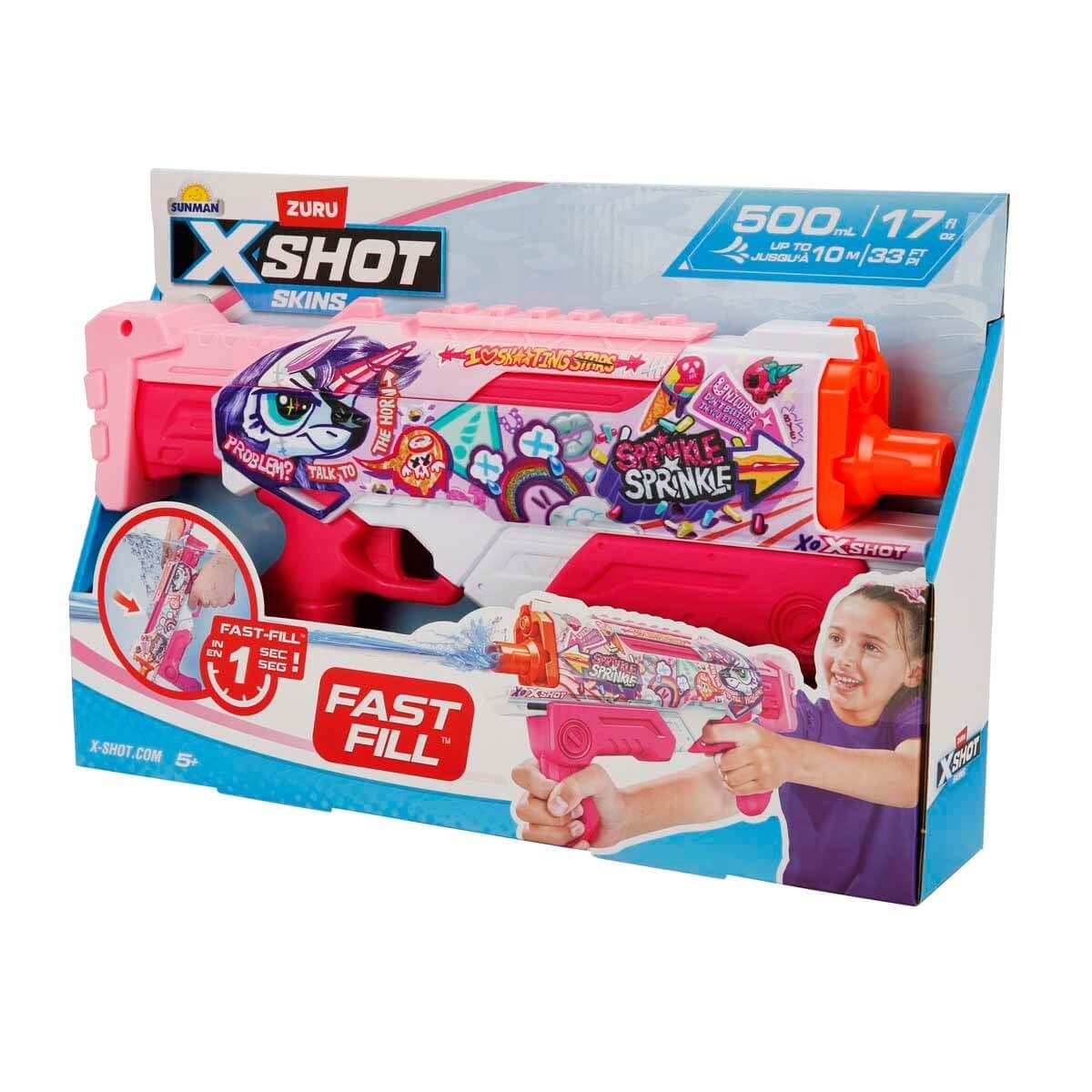 00004583 SUN-ZUR-X-SHOT SU TABANCASI FAST-FILL SKINS HYPERLOAD 500ML.34CM.4A.KUTU