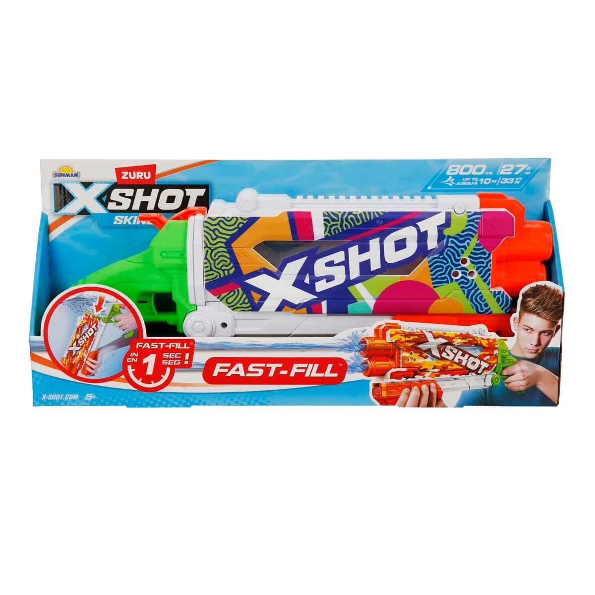 00004584 SUN-ZUR-X-SHOT SU TABANCASI FAST-FILL SKINS PUMP ACTION 800ML.49,5CM.3A.KUTU