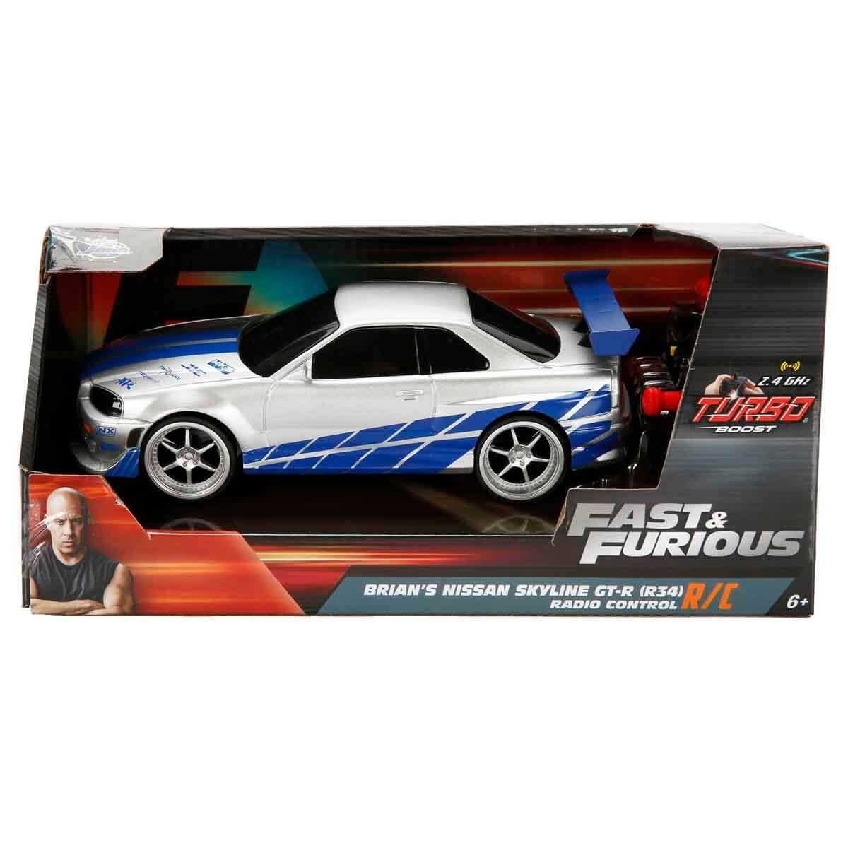 00009772 SUN-SIM-JDA-R/C ARABA 1/24 FAST FURIOUS NISSAN SKYLINE GTR 2.4GHZ.FASTF)
