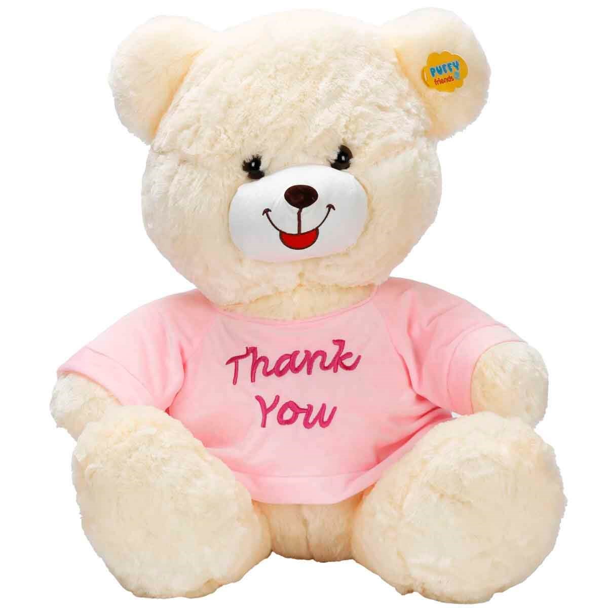 01001506 SUN-SABC-JNH-PFF-SK.PELUS AYI OTURAN TSHIRTLU THANK YOU 60CM.2R.