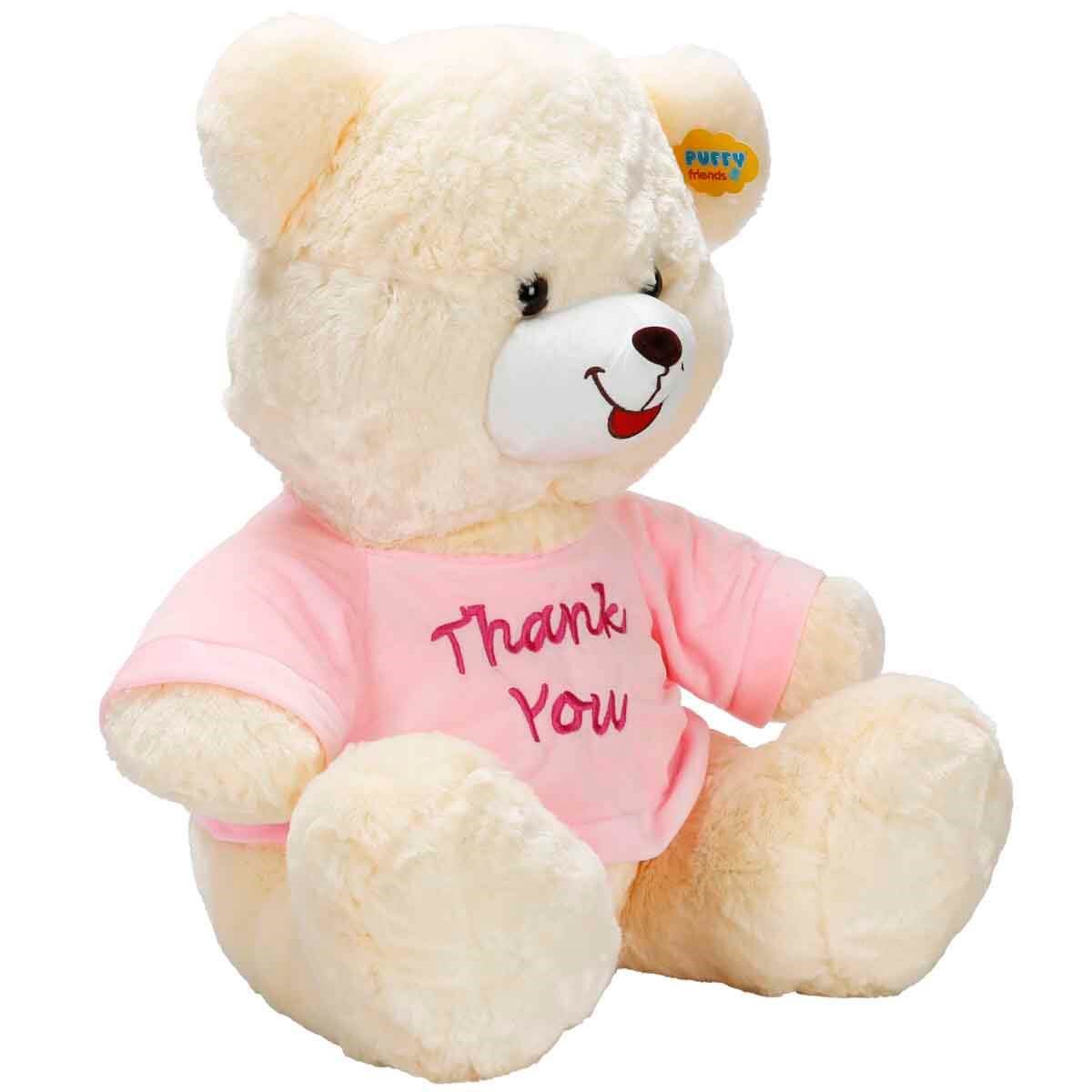 01001506 SUN-SABC-JNH-PFF-SK.PELUS AYI OTURAN TSHIRTLU THANK YOU 60CM.2R.