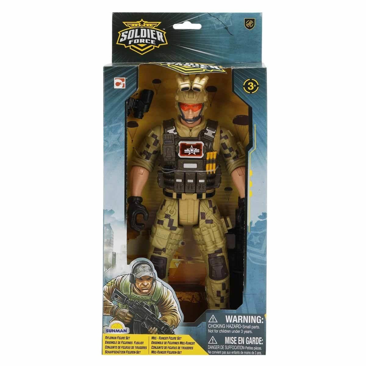 01045010 SUN-CPM-ASKER OYUN SET SOLDIER FORCE FIGUR 32CM.