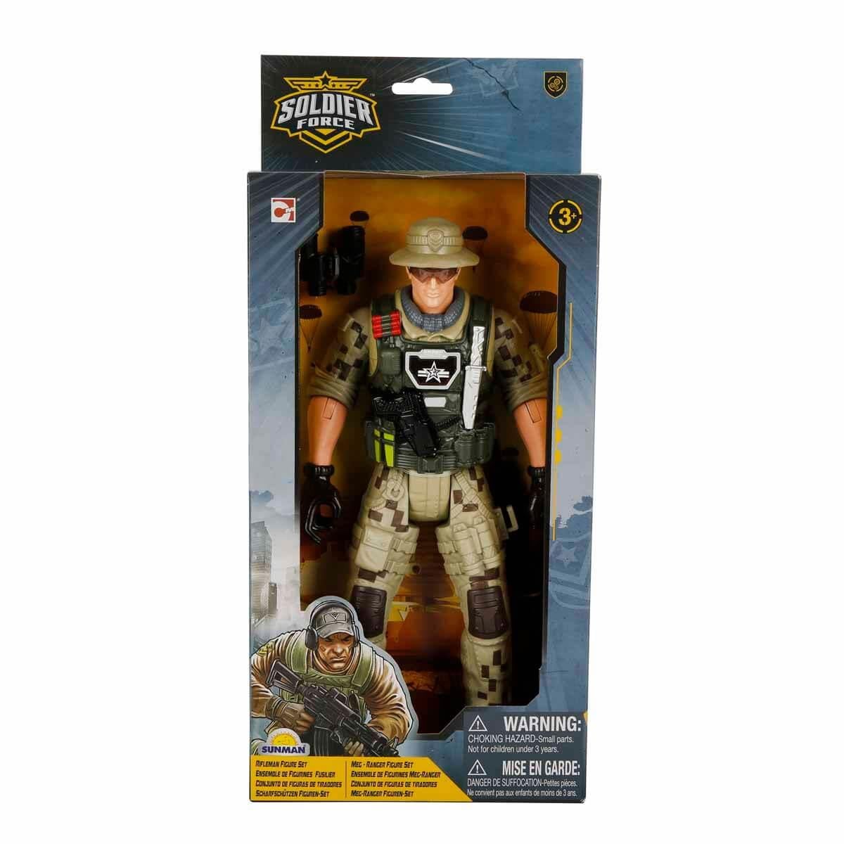 01045010 SUN-CPM-ASKER OYUN SET SOLDIER FORCE FIGUR 32CM.