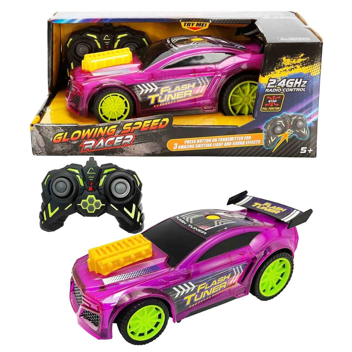 01061030 SUN-GRD-R/C ARABA 1/18 GLOWING SPEED RACER F/F SES/ISIK 2.4GHZ.2A.