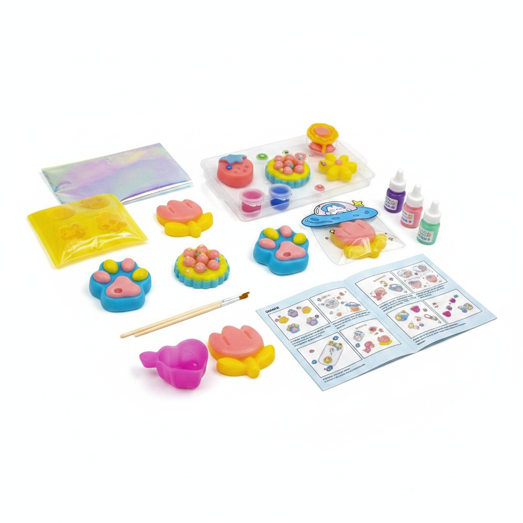 01090138 SUN-PLN-HOBÝ SET SQUISHY BAGS CUTE CREATIONS GAME 6IN1