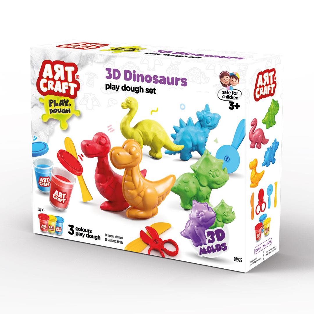 03995 ART CRAFT 3D DINAZORLAR HAMUR SET