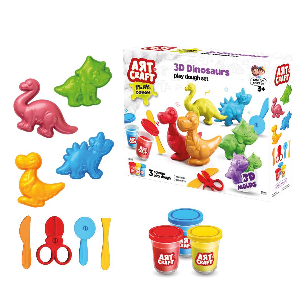 03995 ART CRAFT 3D DINAZORLAR HAMUR SET