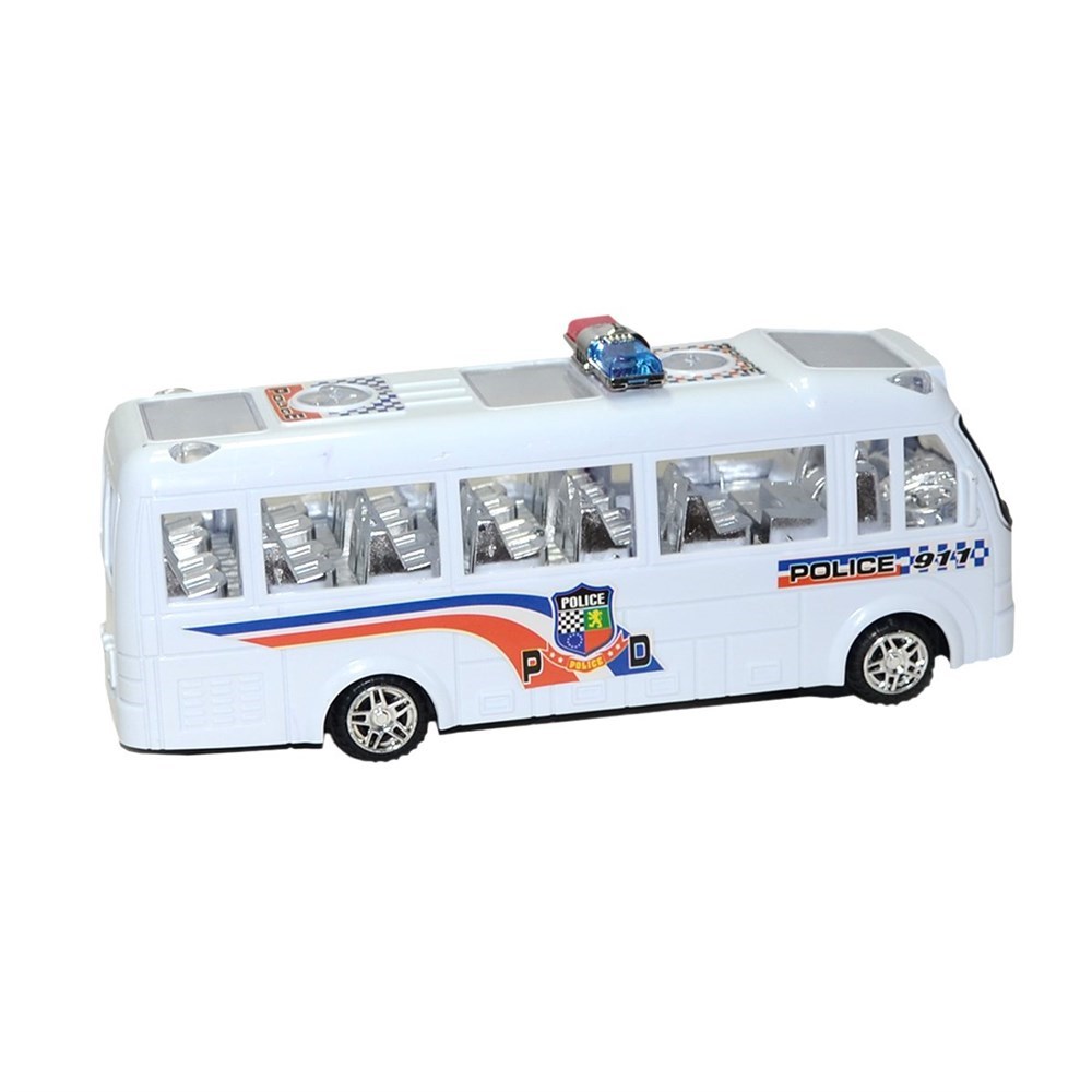 Sesli Işıklı Süper Polis Otobüsü