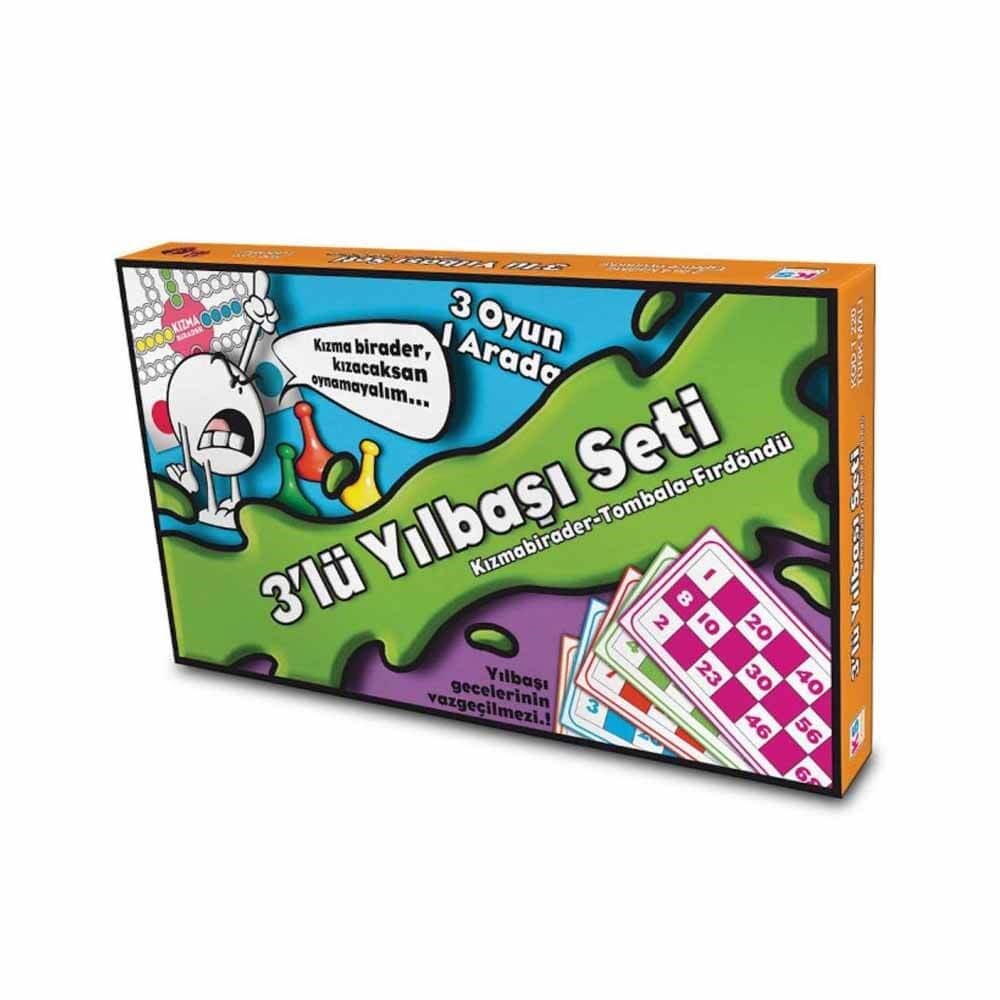 3 Lü Yılbaşı Seti -Kızma Birader-Tombala-Fırdöndü