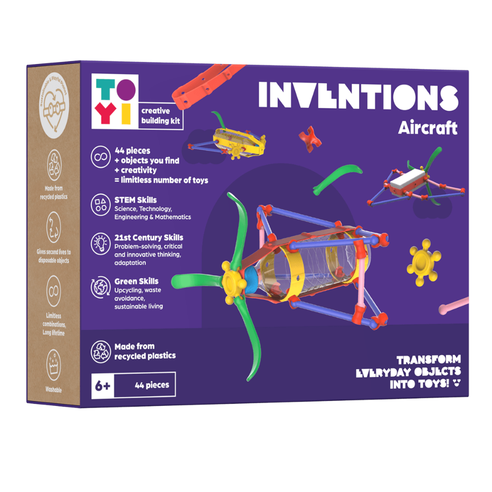 408652 TOYI INVENTIONS AIRCRAFT - STEM SETI VE YARATICI YAPI OYUNCAKLARI