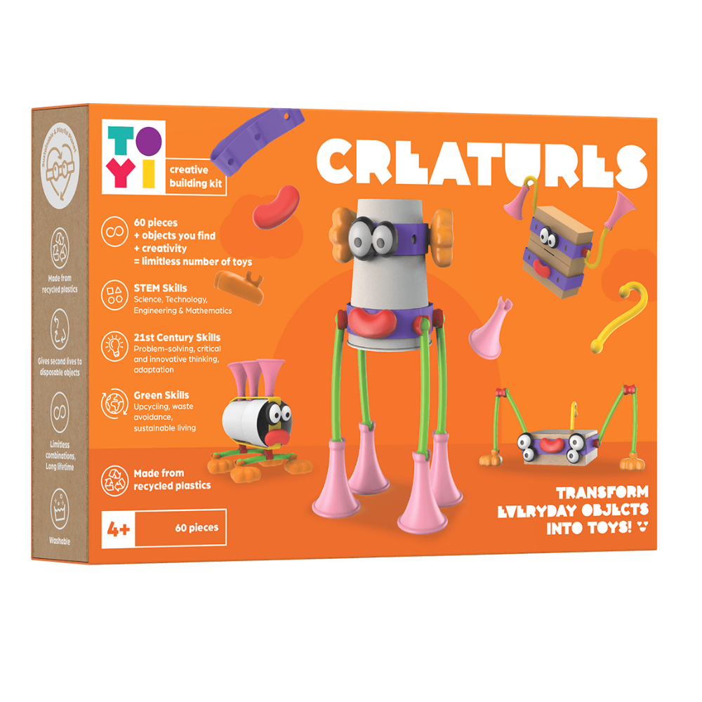 408663 TOYI CREATURES - 60 PARCA STEM SETI VE YARATICI YAPI OYUNCAKLARI