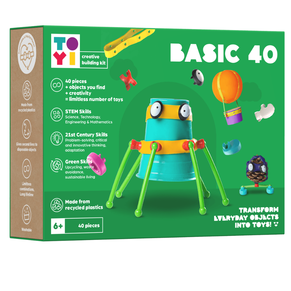 408687 TOYI BASIC - 40 PARCA STEM SETI VE YARATICI YAPI OYUNCAKLARI