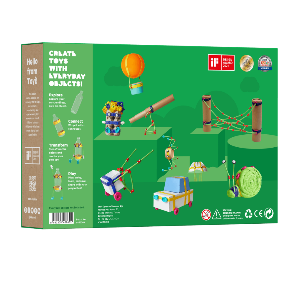 408694 TOYI BASIC - 80 PARCA STEM SETI VE YARATICI YAPI OYUNCAKLARI