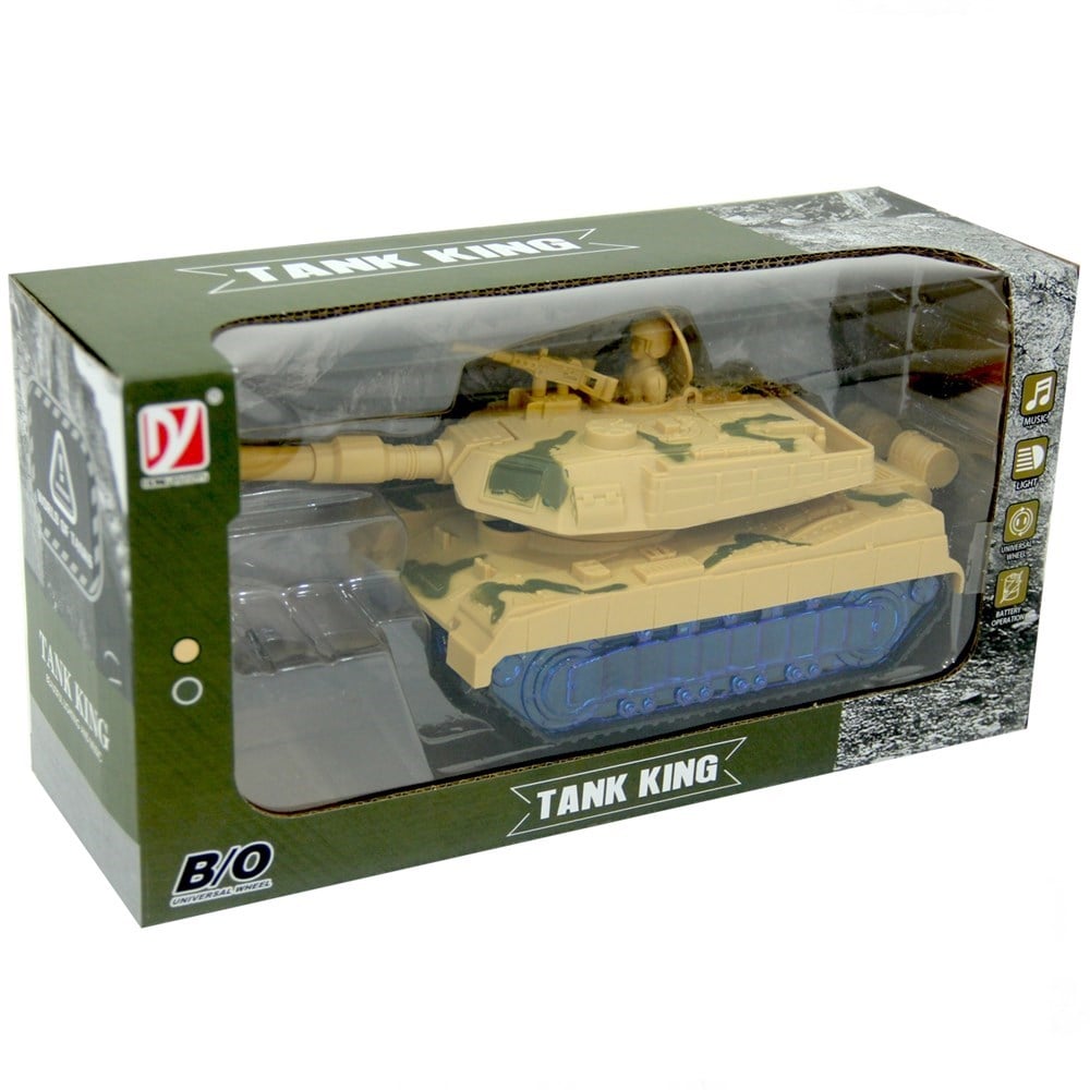 Tank King Pilli Işıklı Sesli