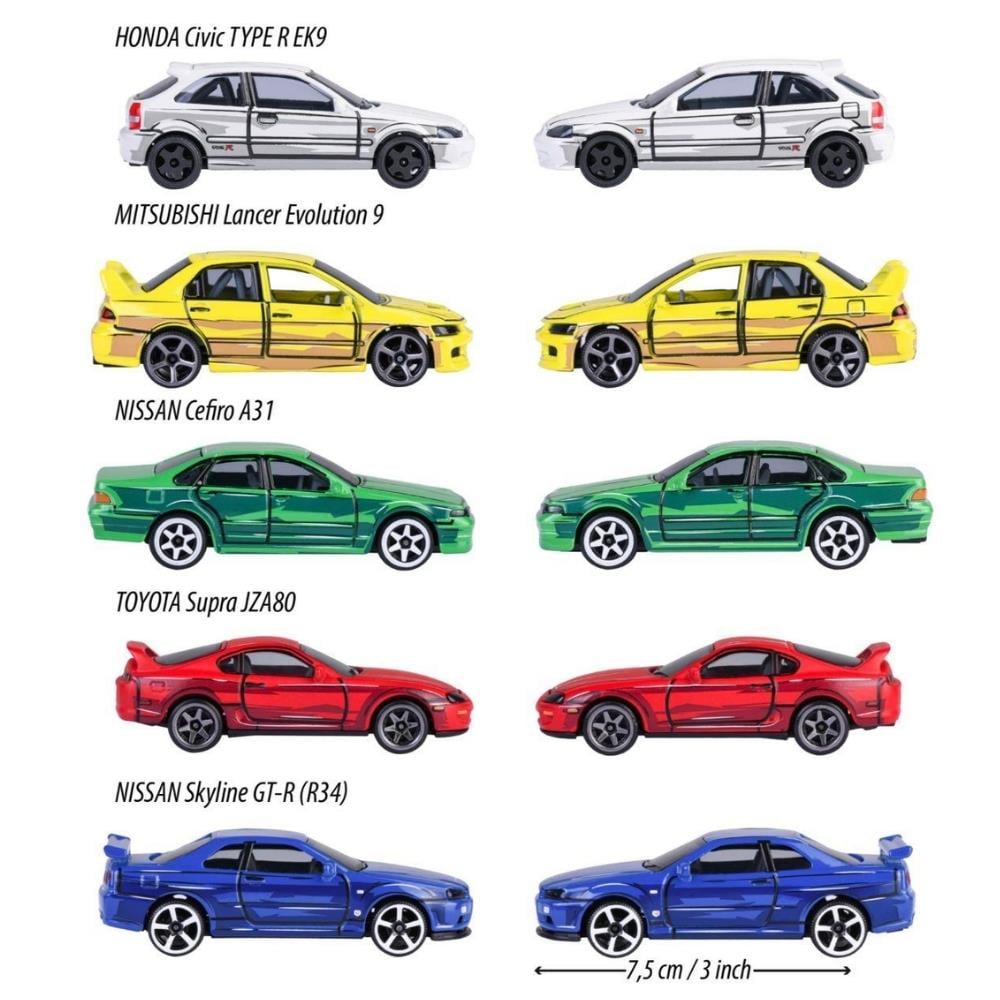 8504105000 JDM LEGENDS ANIME 5 PIECES GIFTPACK