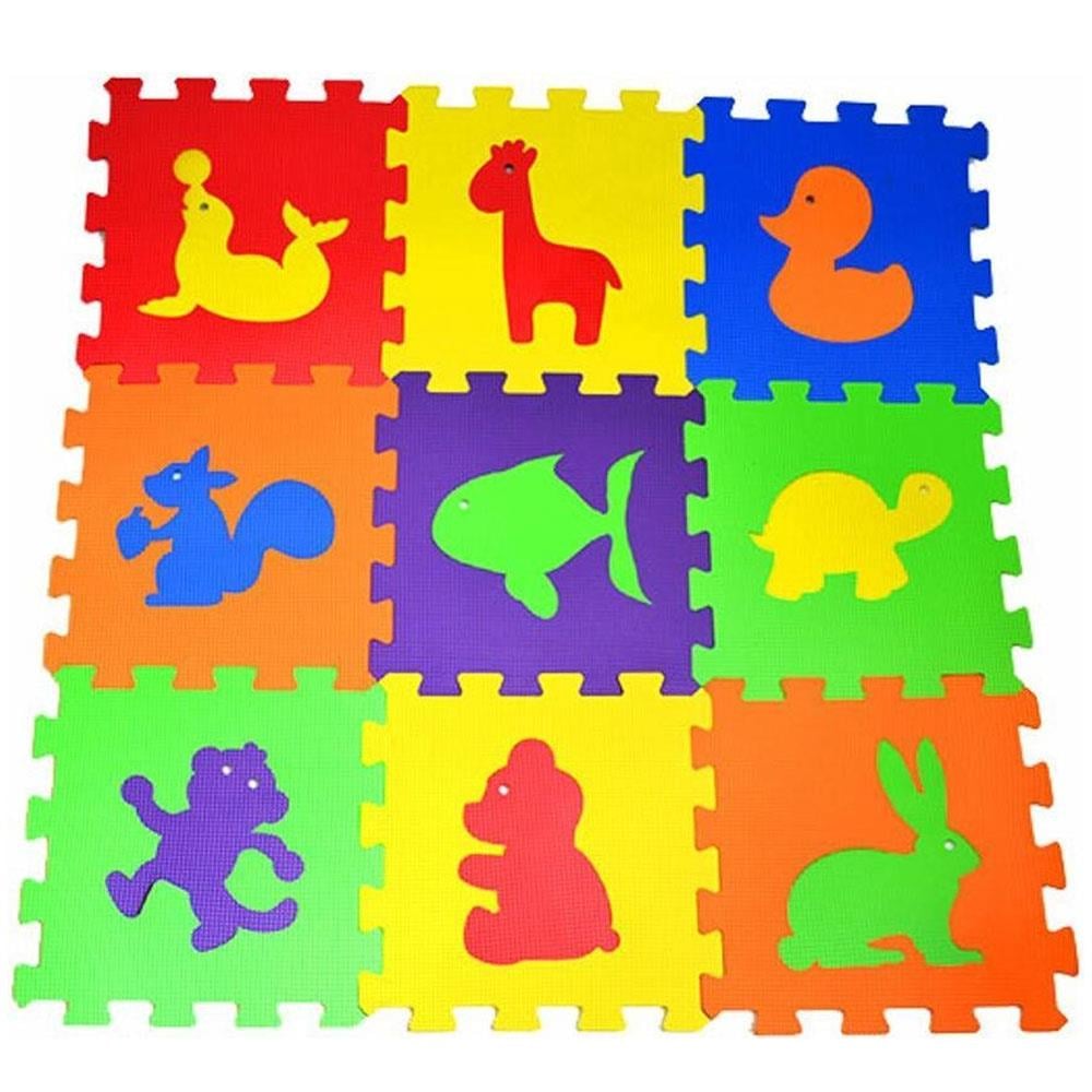 Akçiçek Oyuncak Düz Puzzle 33x33 Cm 7 Mm Hayvanlar