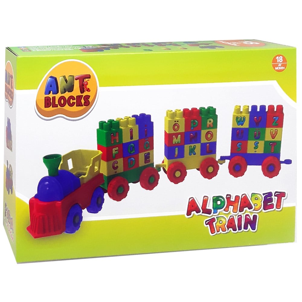 Ant Blocks 56 Parça Harfli Tren Seti ANT003