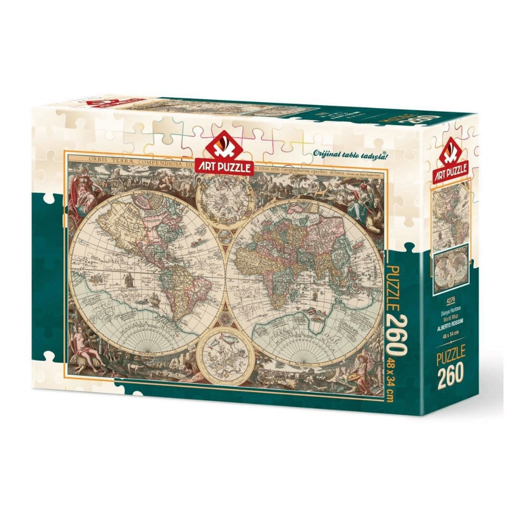 Art Puzzle Dünya Haritası 260 Parça