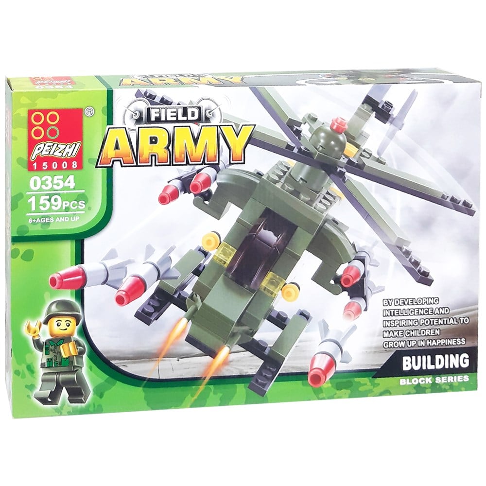Askeri Helikopter Blok Seti 159 Parça 6+ 0354