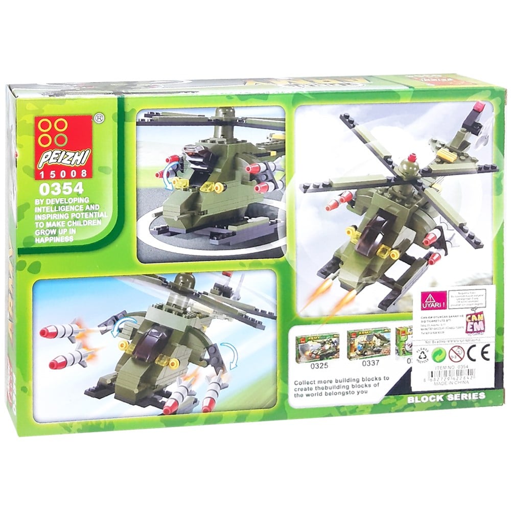 Askeri Helikopter Blok Seti 159 Parça 6+ 0354