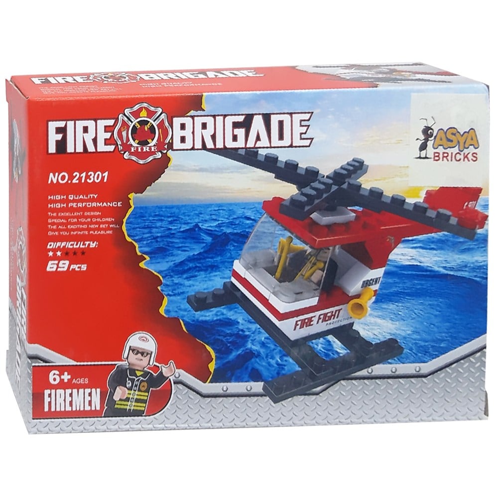 Asya Oyuncak Ant Bricks 69 Parça İtfaiye Seti 0131-21301
