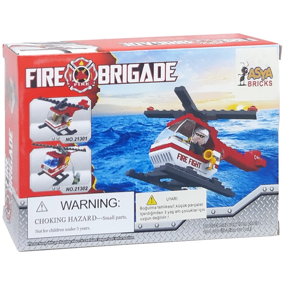 Asya Oyuncak Ant Bricks 69 Parça İtfaiye Seti 0131-21301