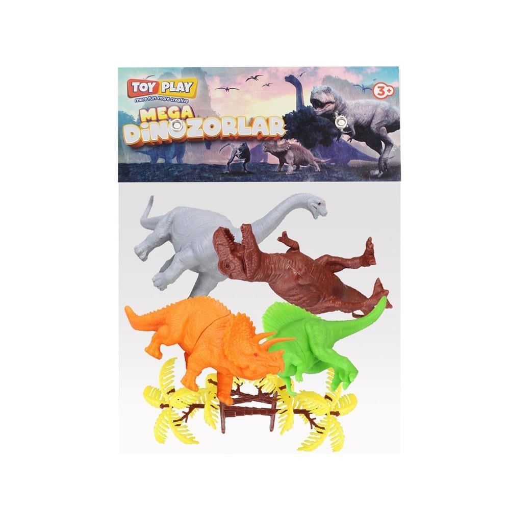 Asya Oyuncak Toy Play 6 Parça Dinozor Figür Seti 14-18 cm 713
