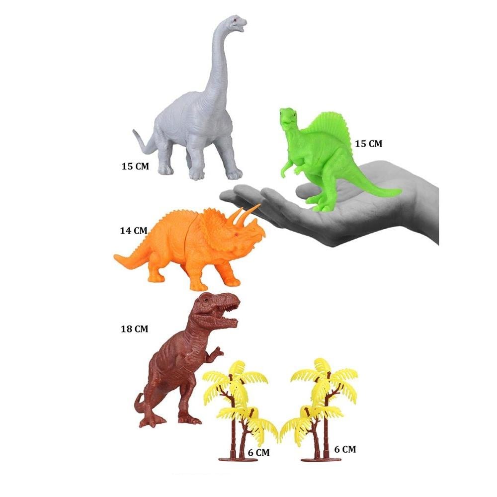 Asya Oyuncak Toy Play 6 Parça Dinozor Figür Seti 14-18 cm 713