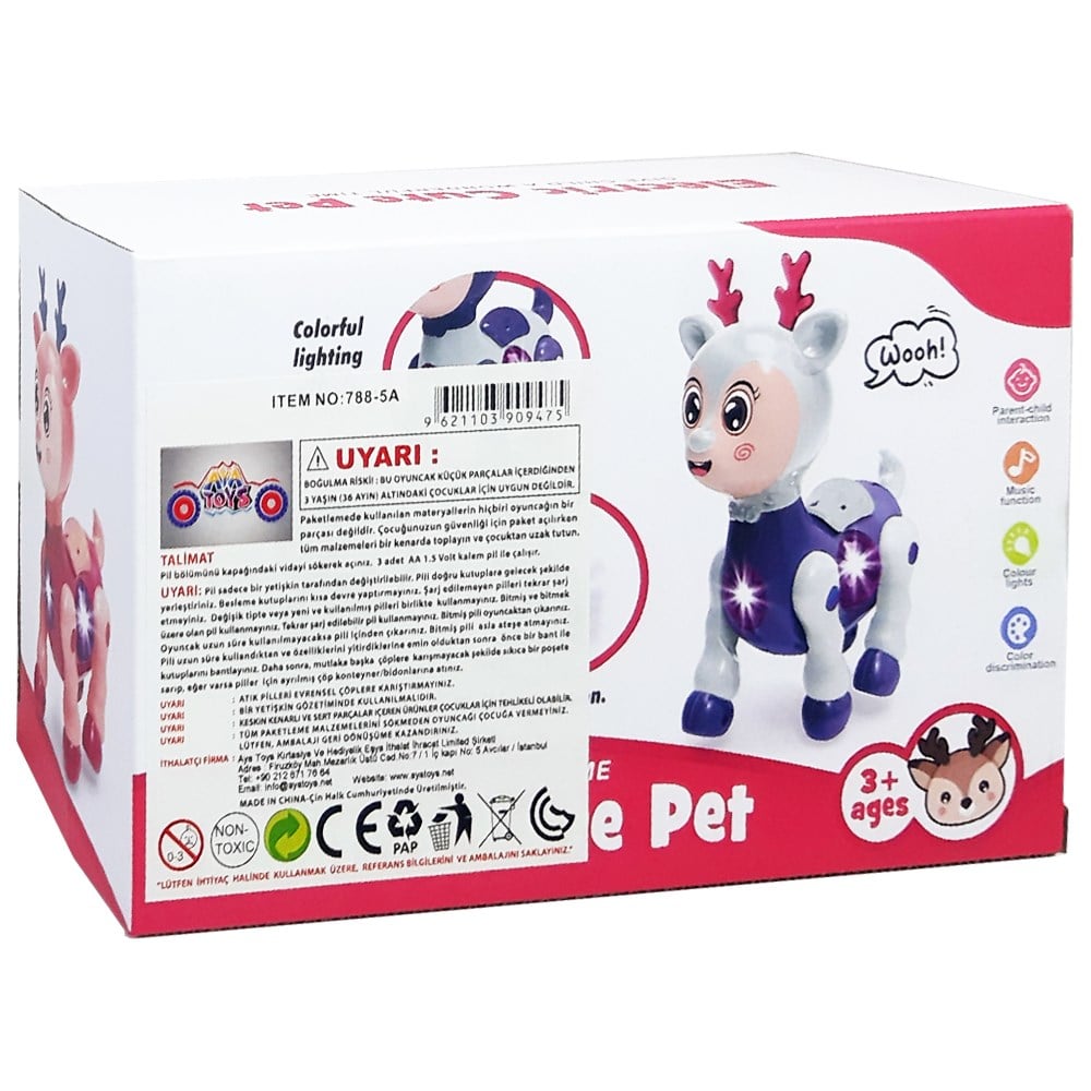 Ayatoys Oyuncak Işıklı Müzikli Geyik 788-5A