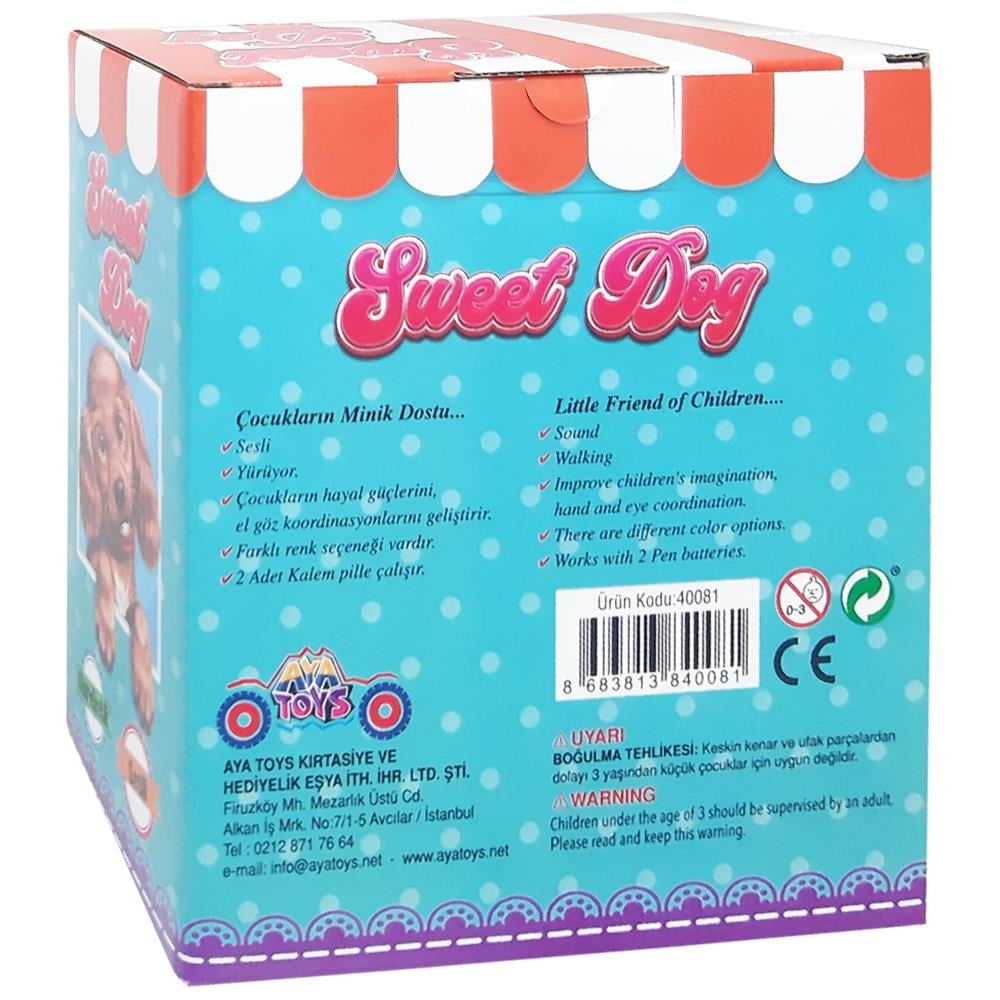 Ayatoys Oyuncak Köpek Peluş Pilli 40081