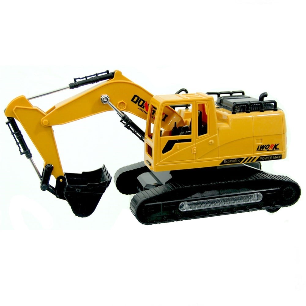 Builders Sesli ve Işıklı Çarp Dön Pilli Kepçe