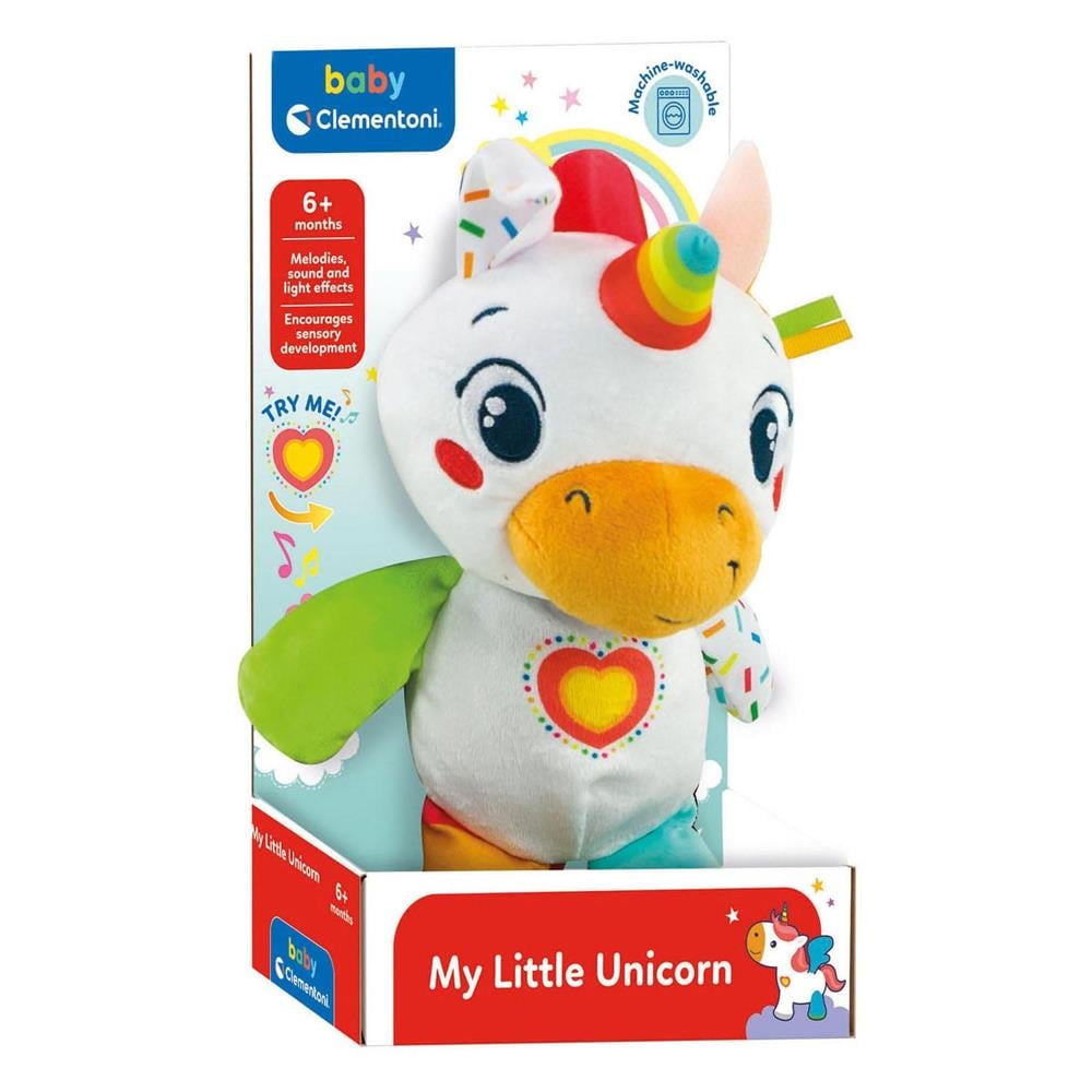 Baby Clementoni Tek Boynuzlu At Peluş Oyuncak 17846