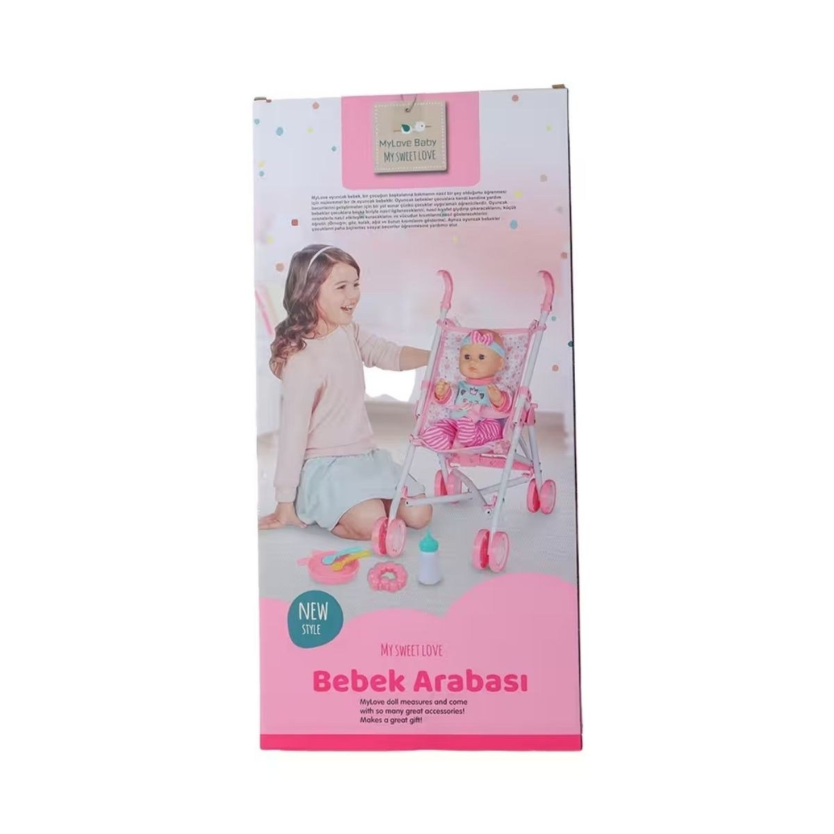 Babydoll My Love Sevimli Bebek ve Bebek Arabası Seti