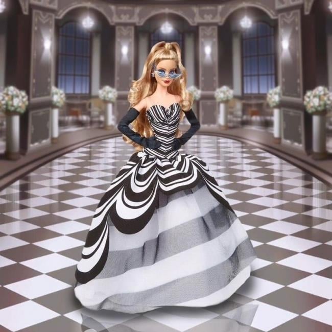 Barbie 65.Yıl Özel Koleksiyon Bebeği Sarışın HRM58