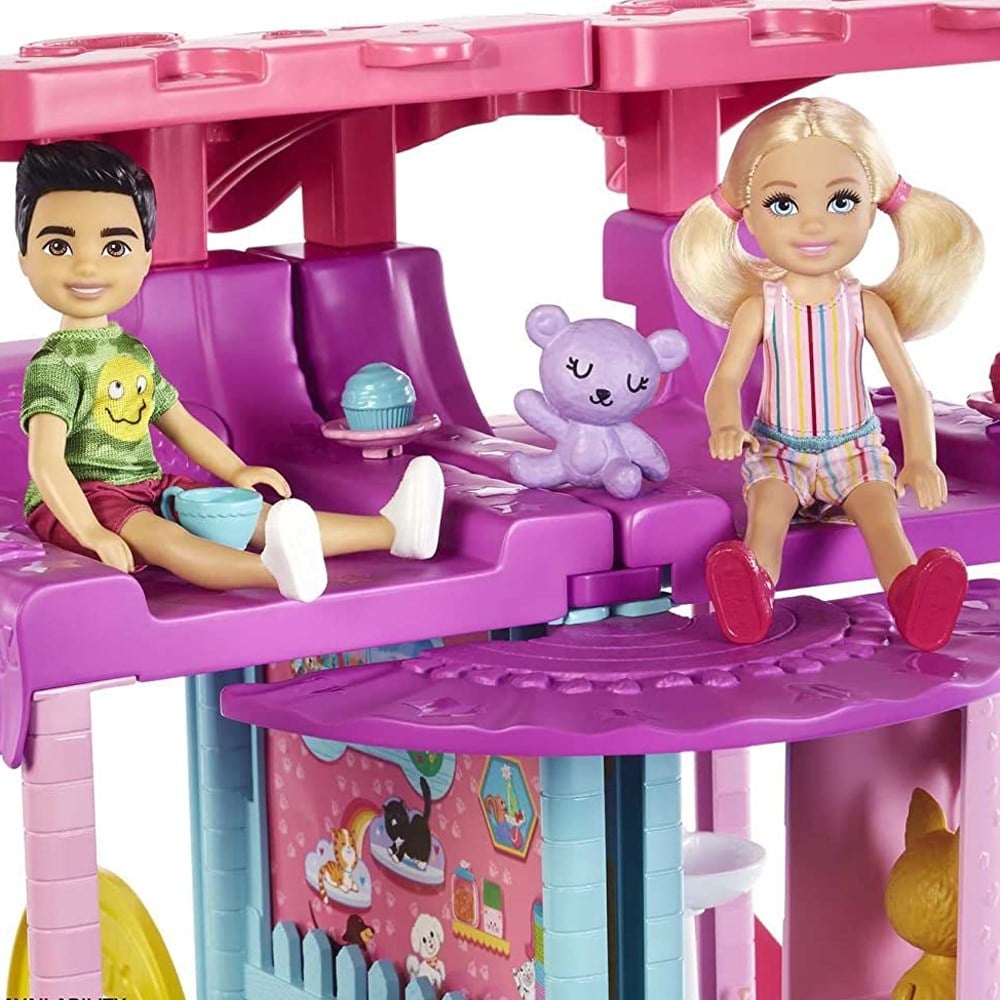 Barbie Chelsea Oyun Evi Asansörlü HCK77