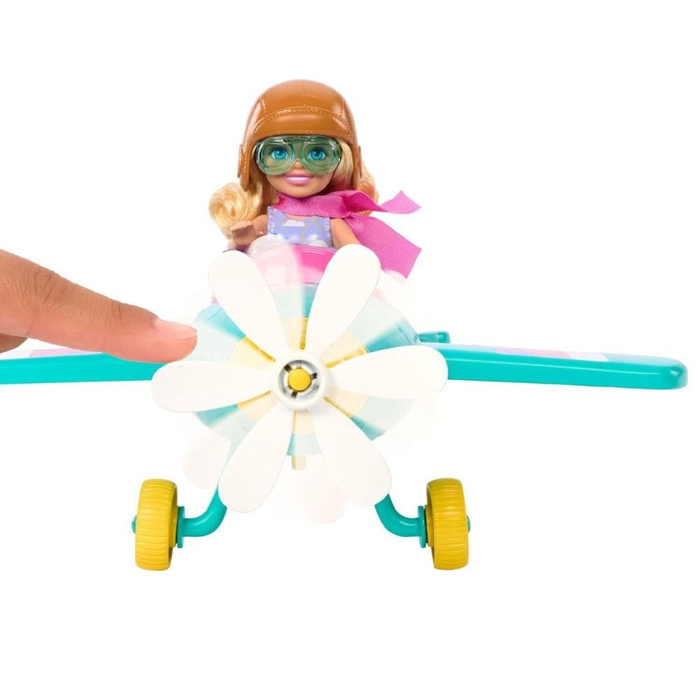 Barbie Chelsea'nın Pervaneli Mini Uçağı Oyun Seti HTK38