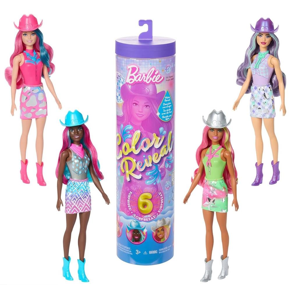 Barbie Color Reveal Renk Değiştiren Sürpriz Renk Değiştiren Sürpriz Barbie Disco Star Serisi JCP01