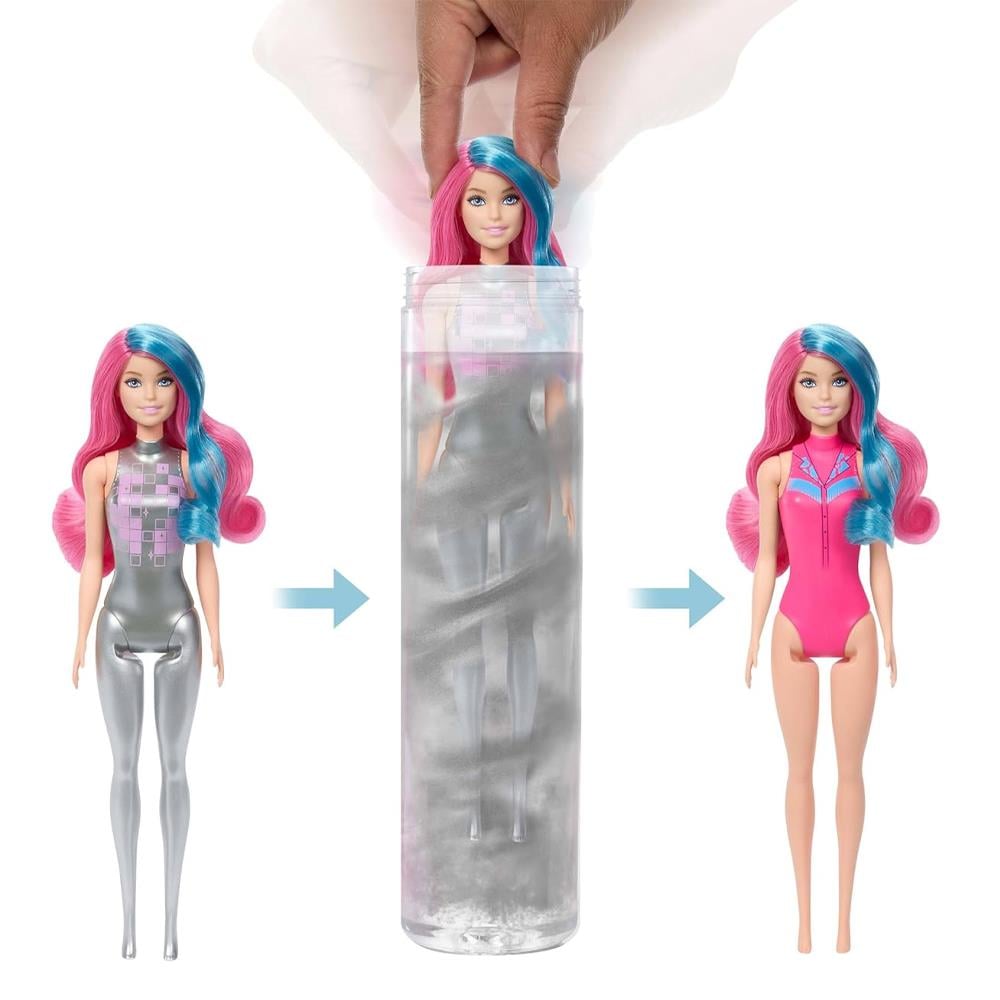 Barbie Color Reveal Renk Değiştiren Sürpriz Renk Değiştiren Sürpriz Barbie Disco Star Serisi JCP01