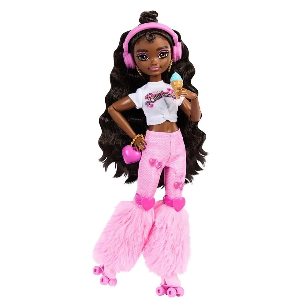 Barbie Dream Besties Paten Partisi Brooklyn Bebek Aksesuarlı JFX97