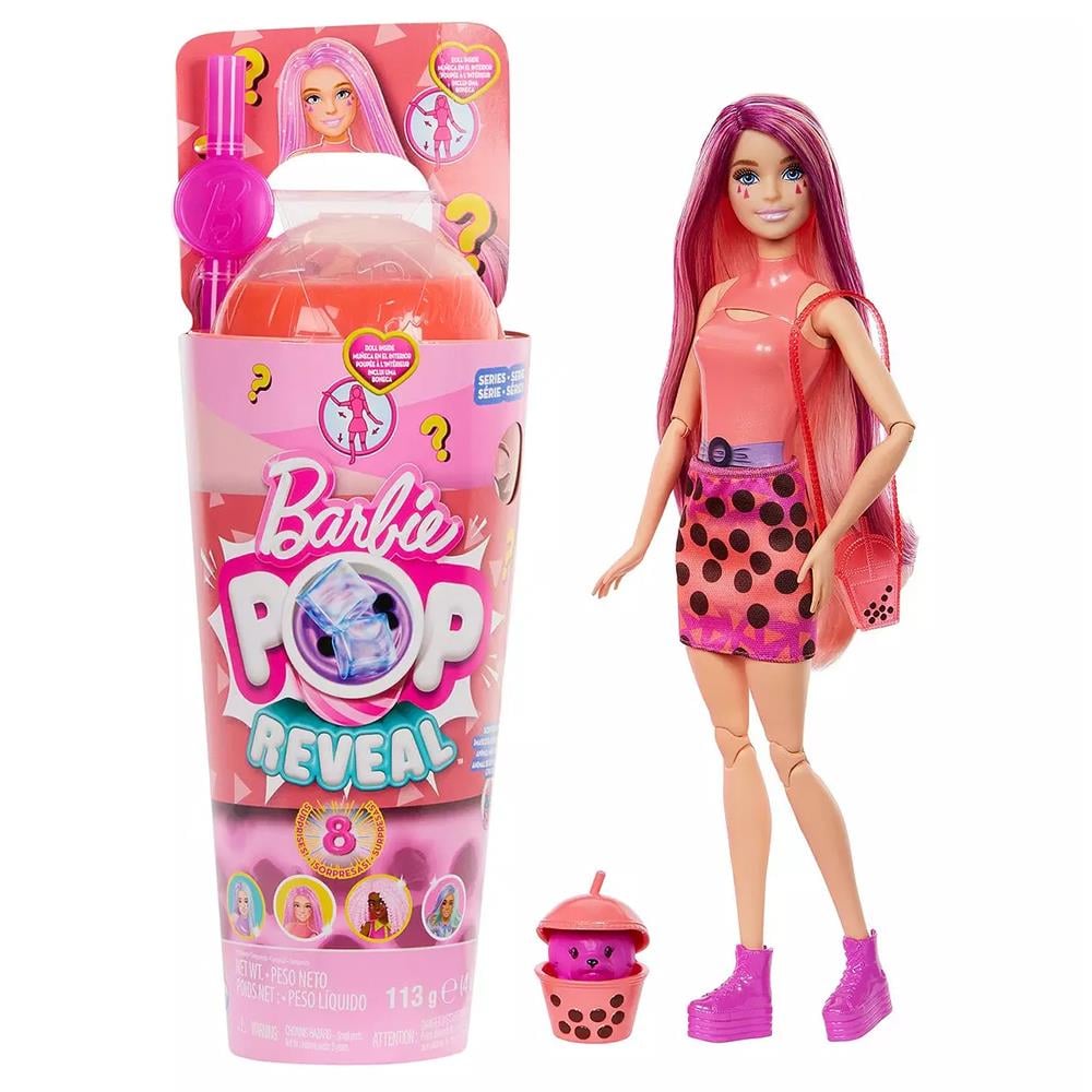 Barbie Pop Reveal Lalka Mango Bubble Tea HTJ22