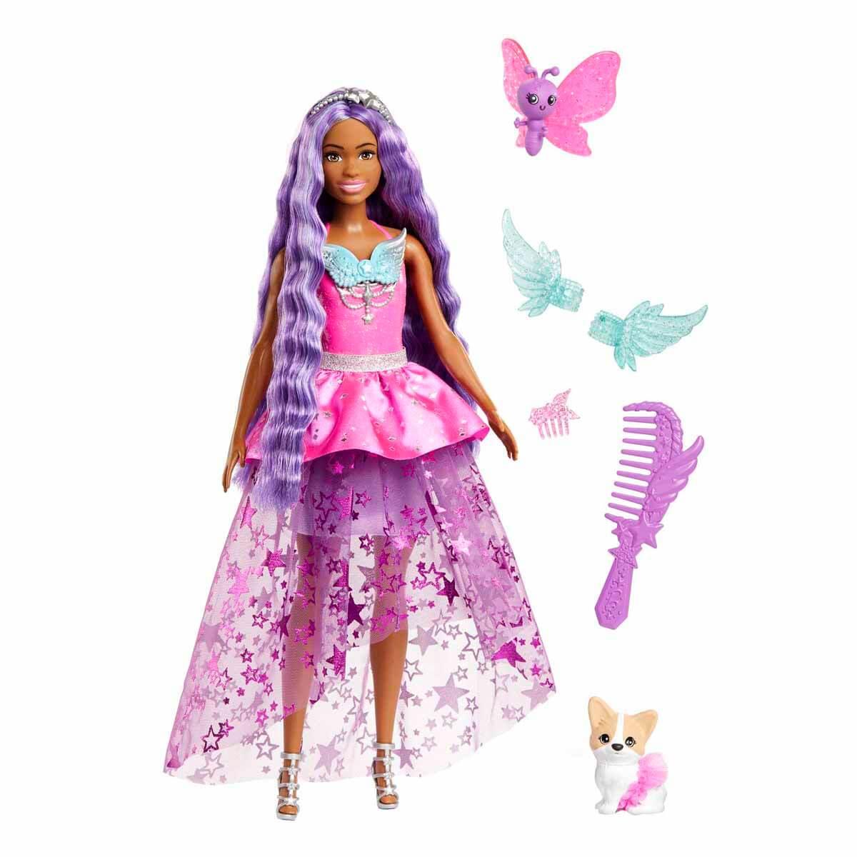 Barbie Sihirli Dokunuş Peri Masalı Elbiseli Bebekler HLC3