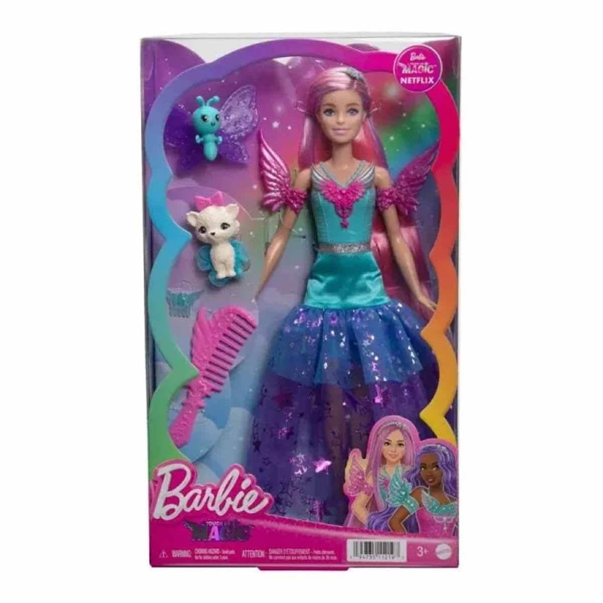Barbie Sihirli Dokunuş Peri Masalı Elbiseli Bebekler HLC3