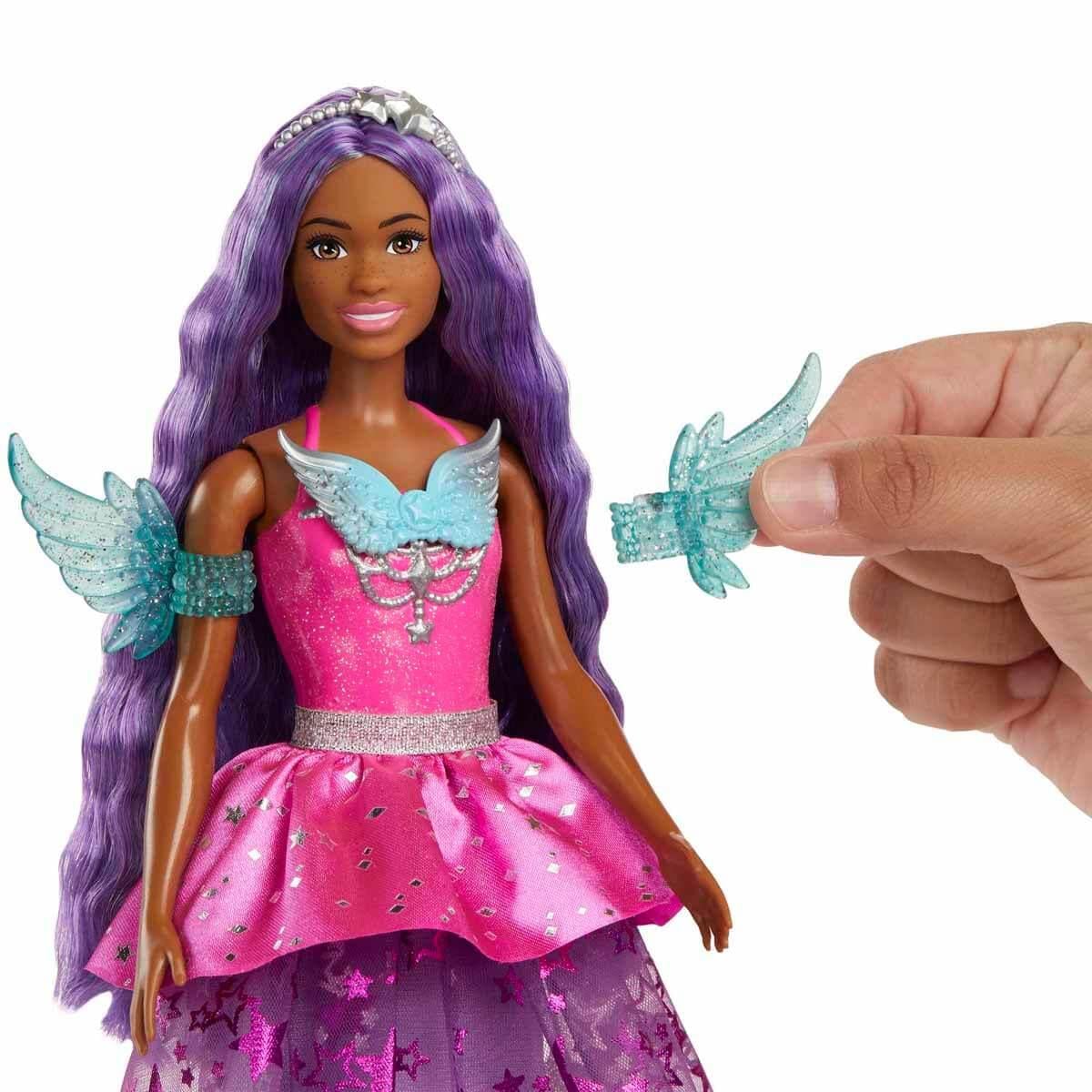 Barbie Sihirli Dokunuş Peri Masalı Elbiseli Bebekler HLC3
