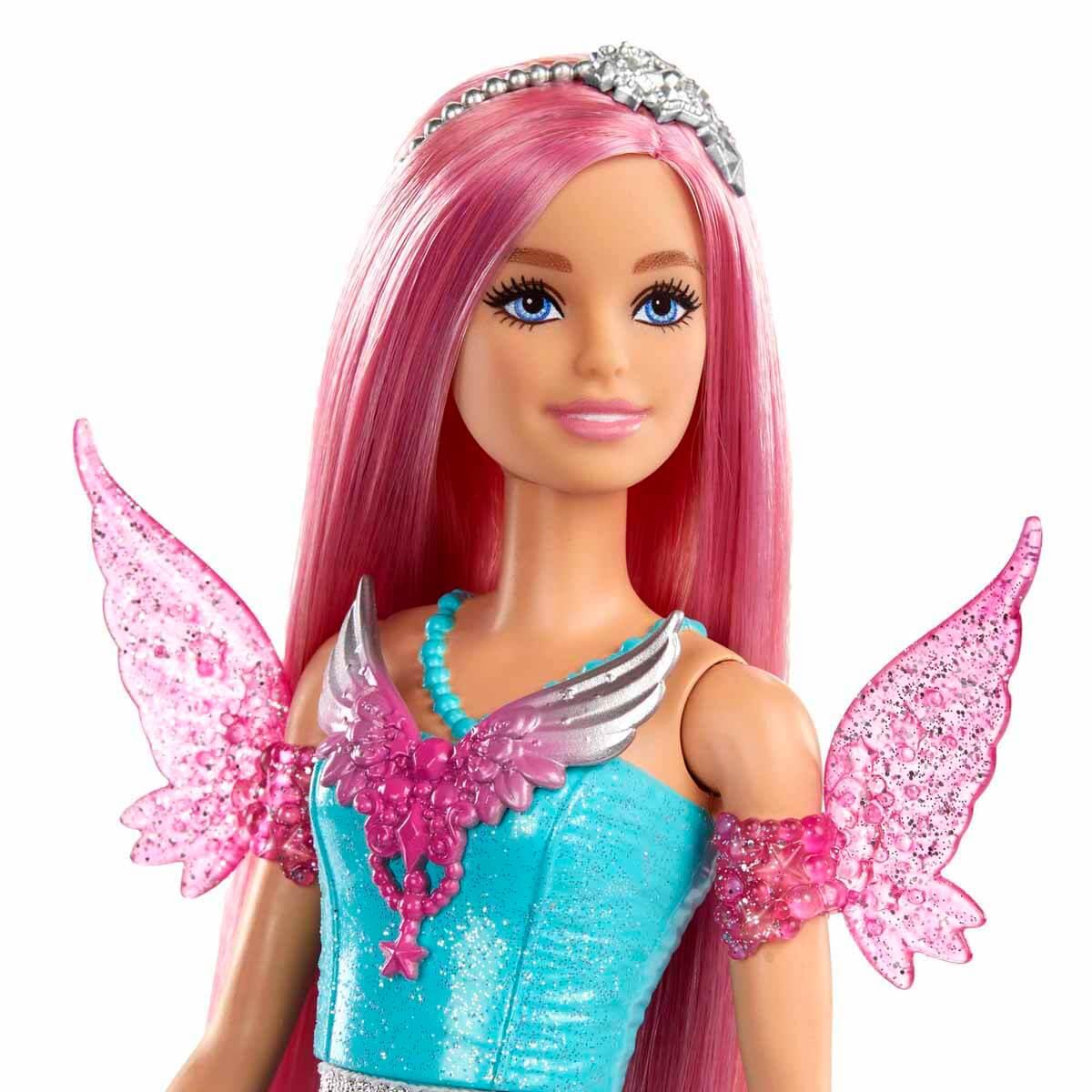 Barbie Sihirli Dokunuş Peri Masalı Elbiseli Bebekler HLC3