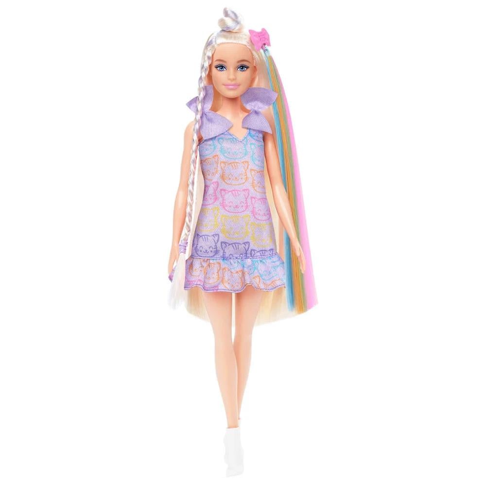 Barbie Upuzun Muhteşem Saçlı Bebekler Saç Tasarım Oyun Seti JCT72