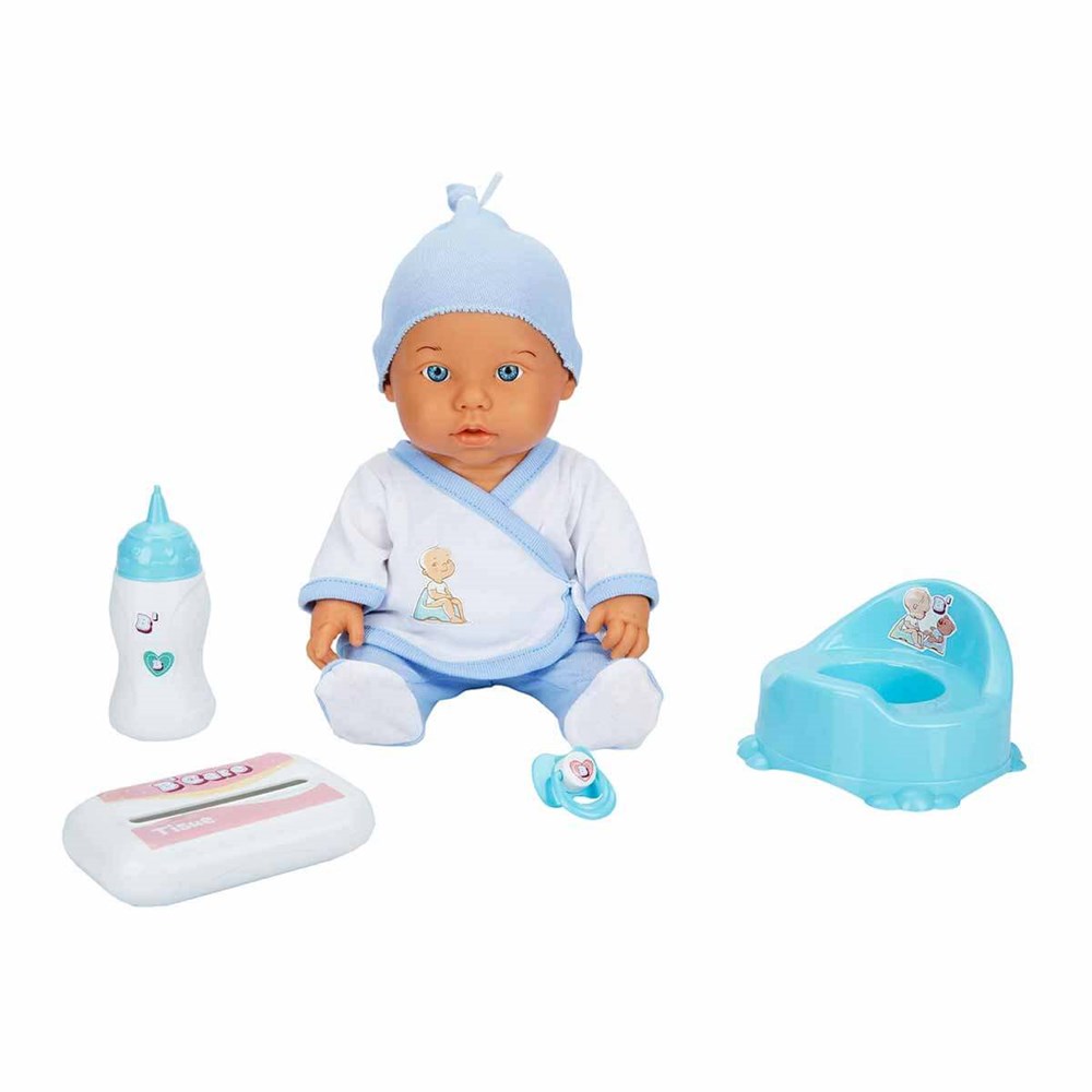 Bebelou Tuvalet Zamanı Sesli Bebek Seti 35 cm 30011