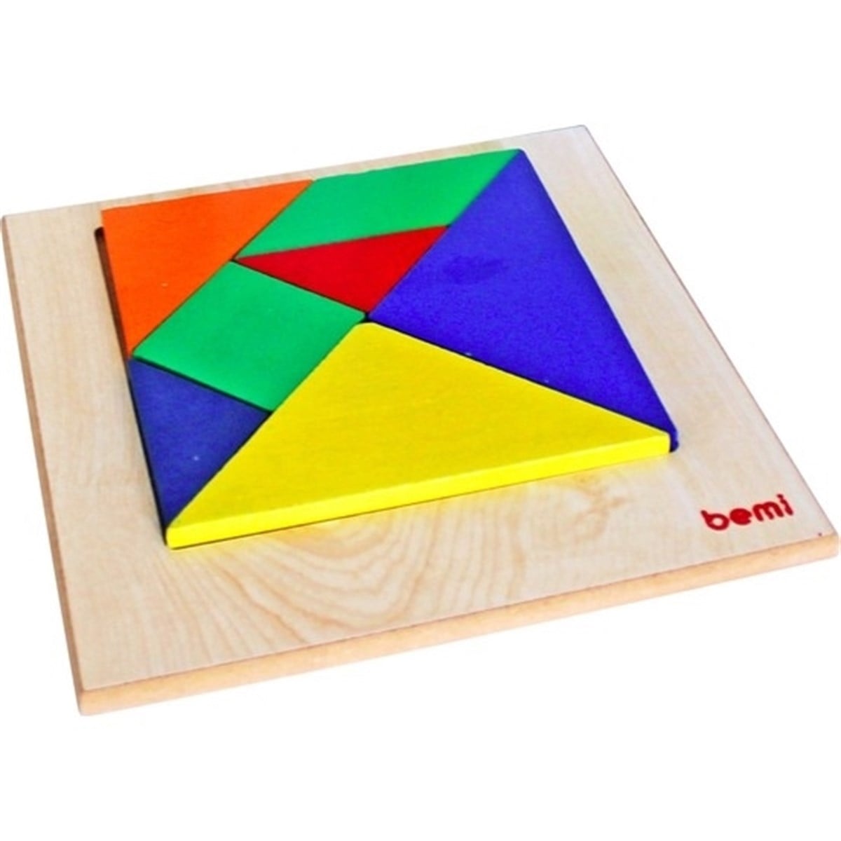 Bemi Oyun Renkli 7 Li Tangram Ahşap