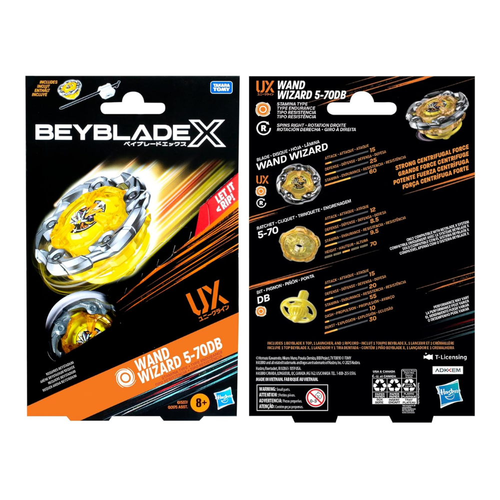 BEY27000 BEYBLADE 1LI SET UX W.WIZARD  5-70DB-TP1537